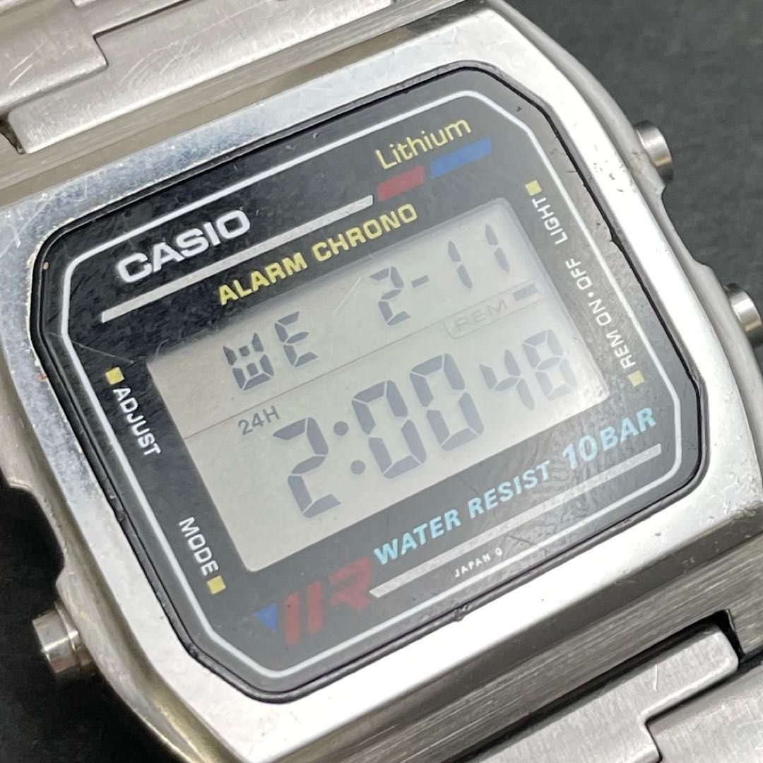 CASIO W-780 デジタル腕時計 シルバー CASIO W-780 デジタル ALARM CHRONO WR WATER RESIST 10BAR アラーム