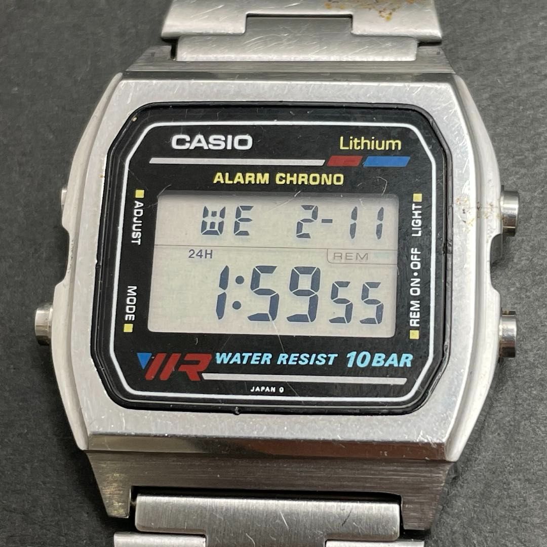 CASIO W-780 デジタル ALARM CHRONO WR WATER RESIST 10BAR アラーム 