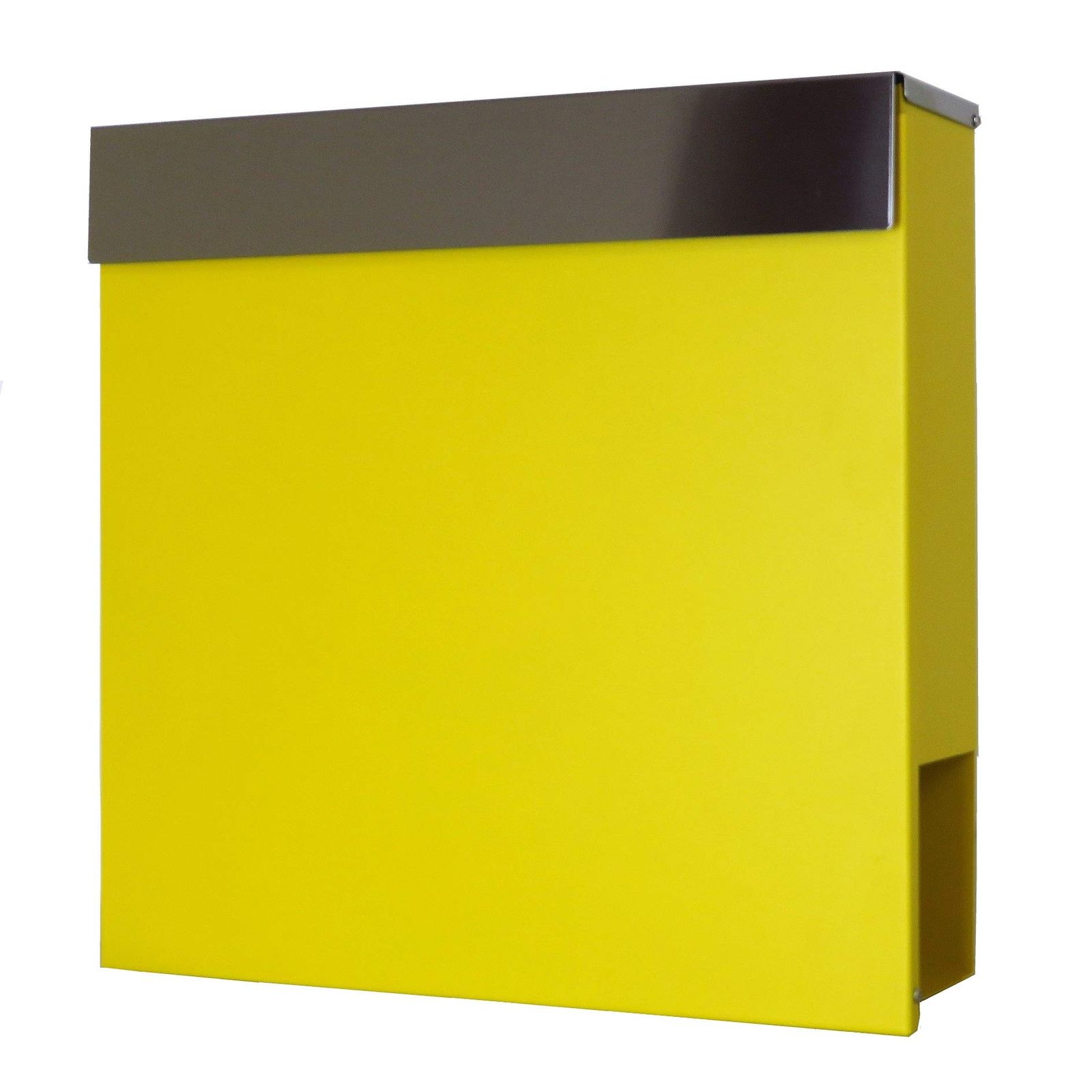 アイホーム Ihome 郵便ポスト pm 33 334 イエロー 本体 奥行10 5 cm 高さ36 幅37 キーホルダー カギ2本 アンカープラグ4本 ネジ4本 ゴム栓