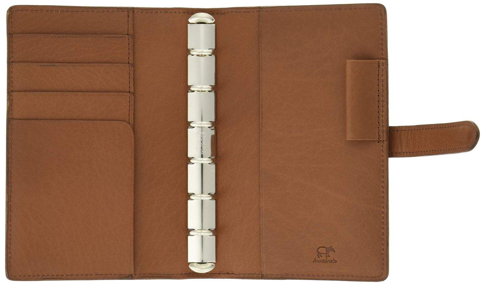 ノックブレイン システム手帳 ピアス ミニ ブラウン