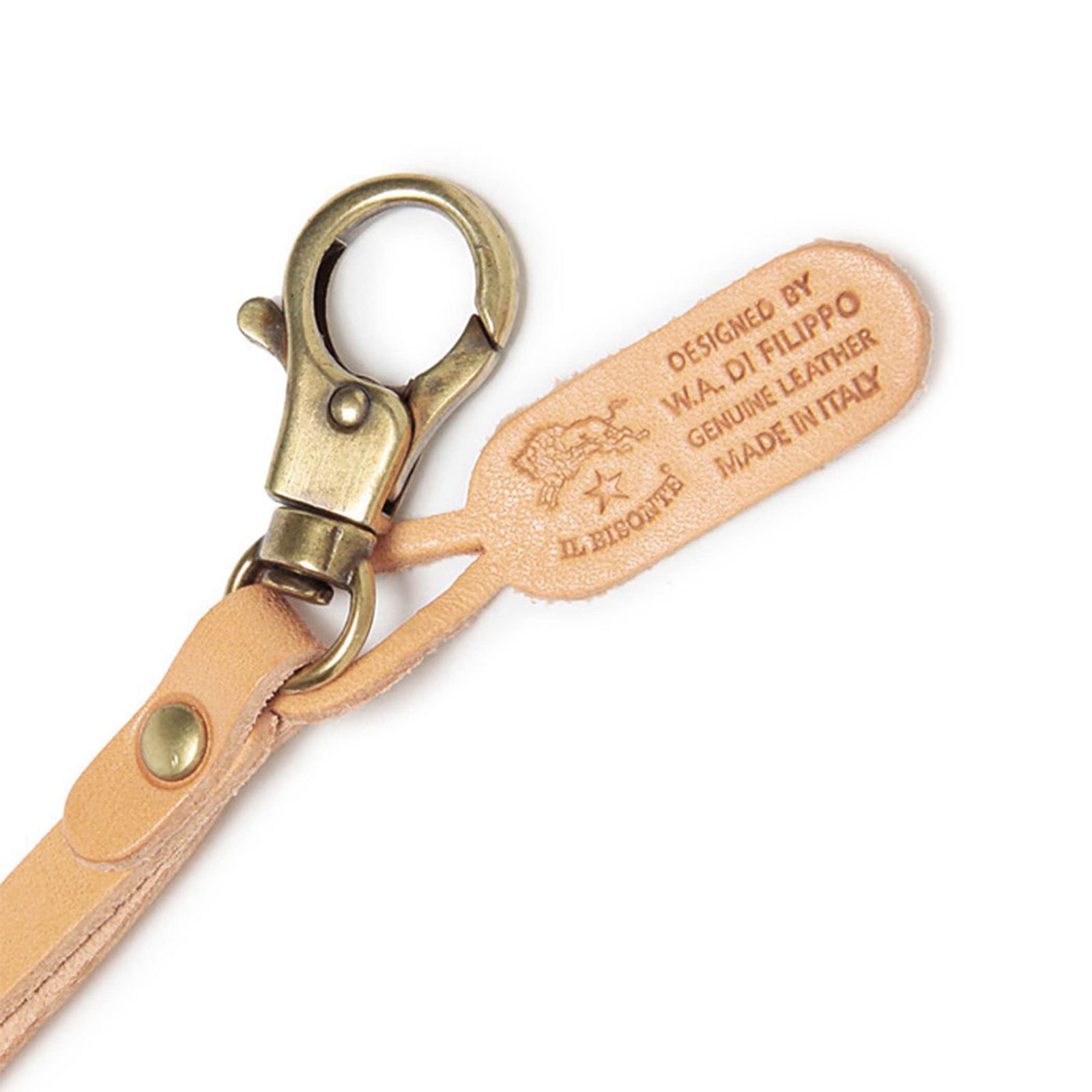 IL BISONTE イルビゾンテ レザーストラップ レディース メンズ ユニセックス ヤケヌメ ブラウン 茶色