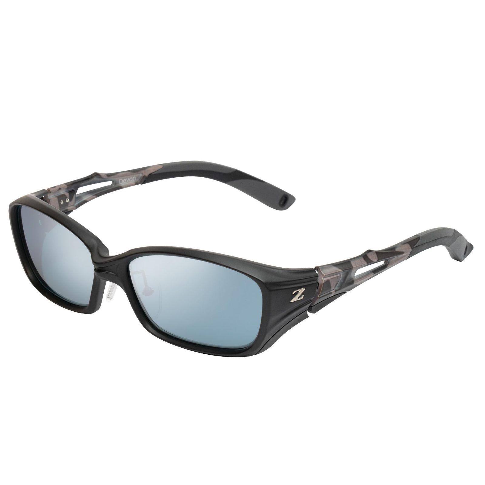 新品 Zeque(ゼクー) 偏光サングラス Devon(デヴォン) F-1994 モノクロームカモ MASTER BLUE/ SILVER MIRROR