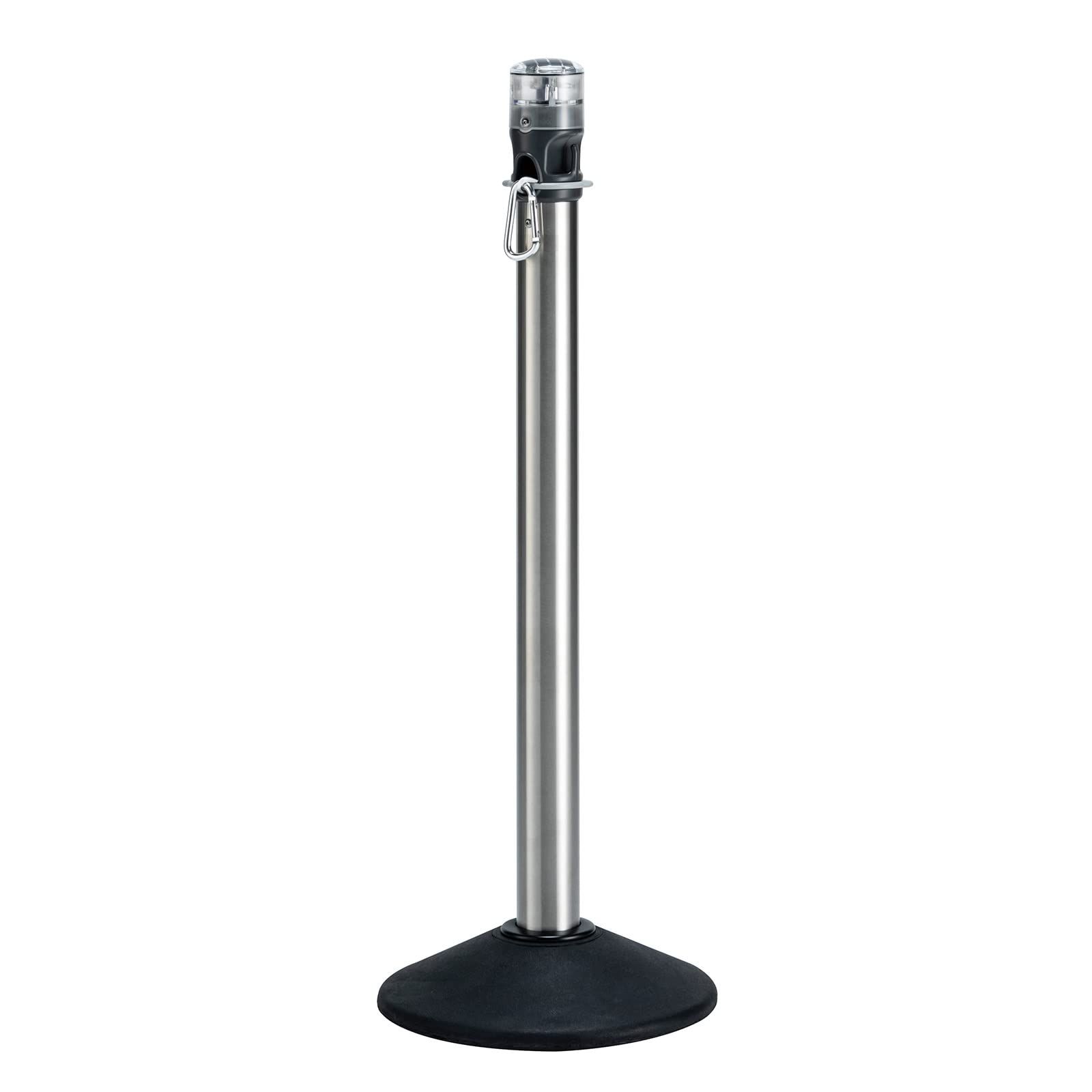 テラモト TERAMOTO LEDライト付きチェーンスタンド プラチェーン白 常灯 LED黄