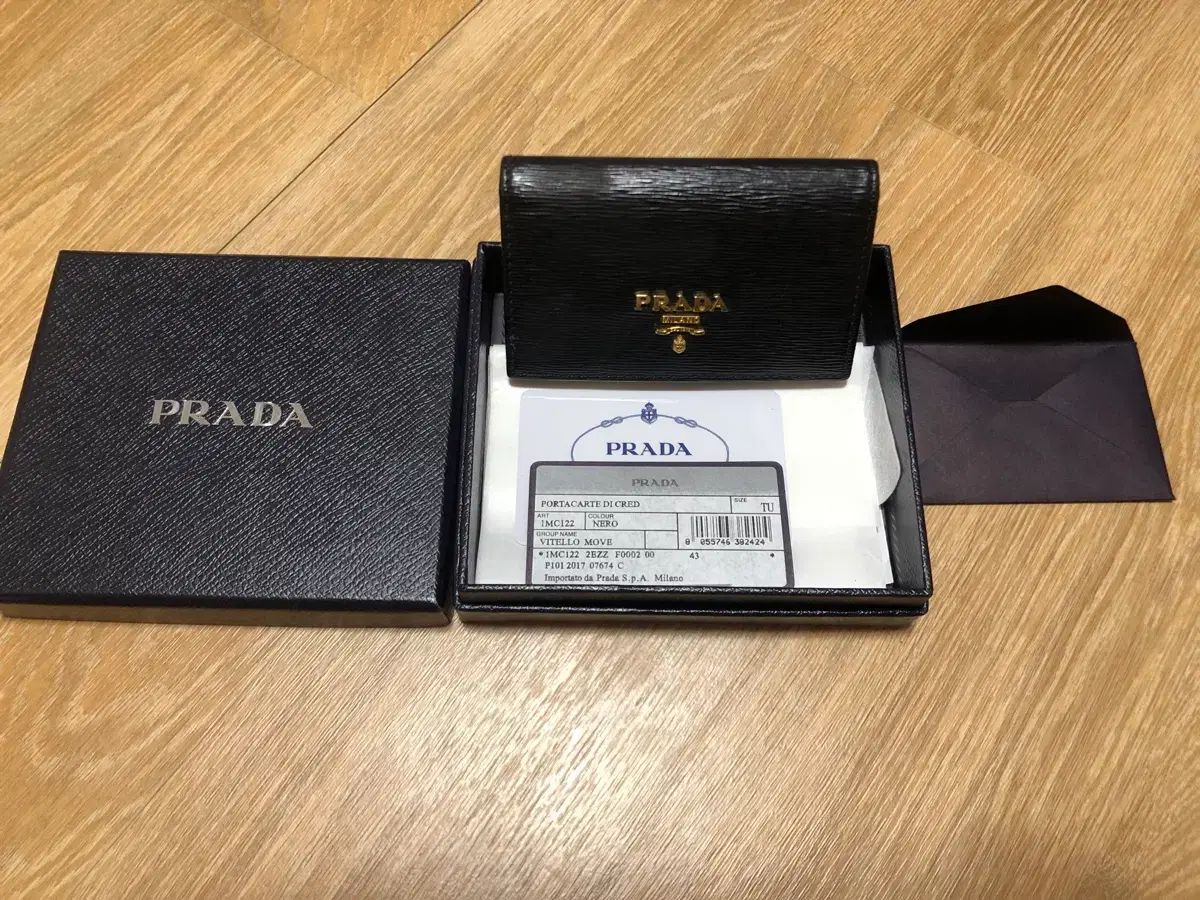 PRADA VITELLO MOVE 1MC122 ブラック カードウォレット 直営オンライン