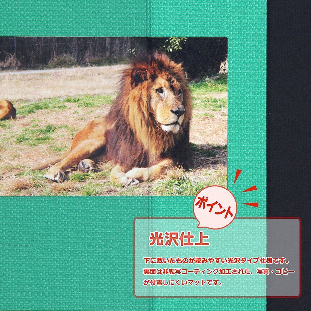 ライオン事務器 デスクマット 非転写コート 1390 690 mm No 147 N グリーンマット付