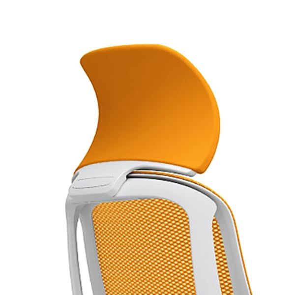 オカムラ シルフィー 固定ヘッドレスト オプションパーツ 取付品 ホワイトボディ用 オレンジ C6511W FSG8