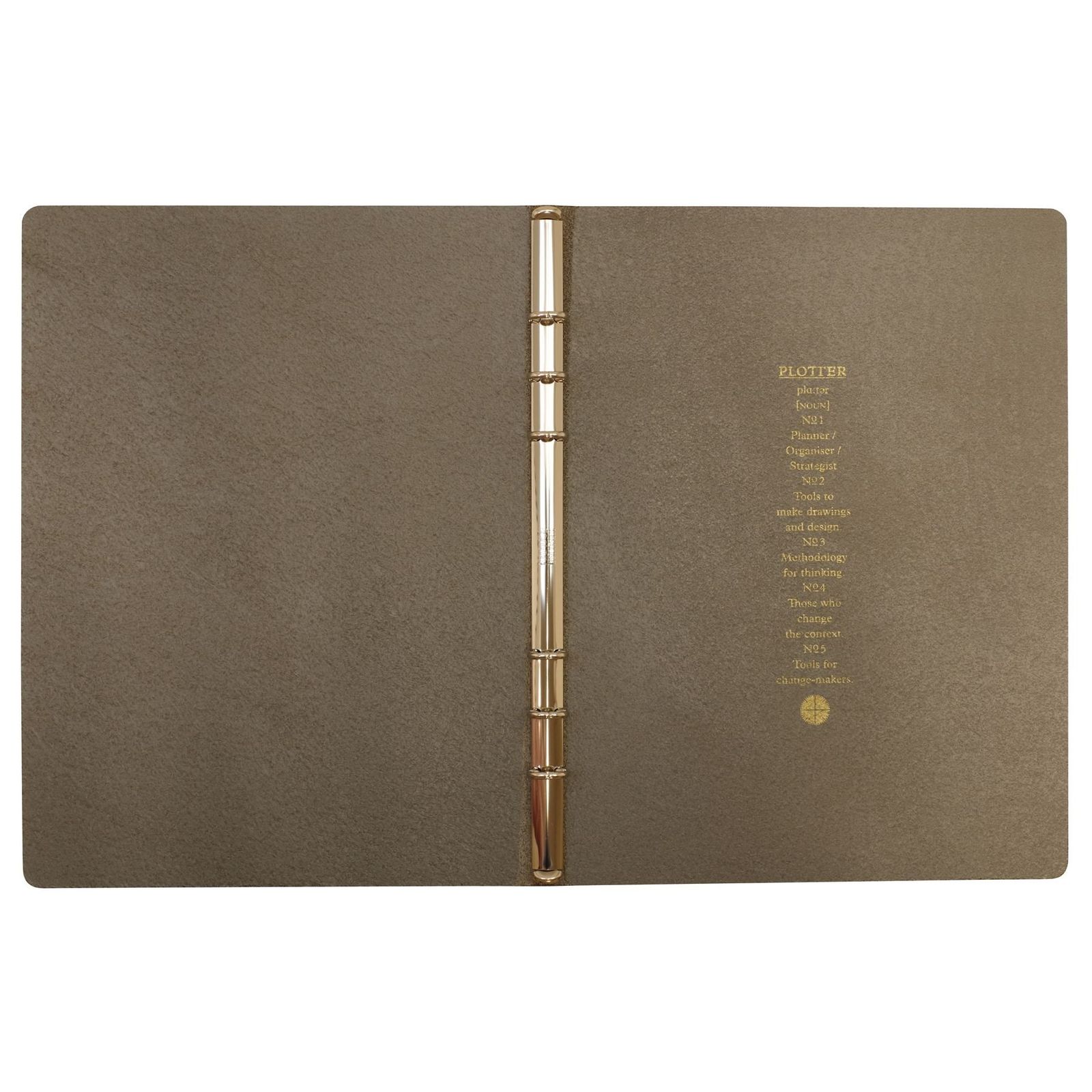 ＰＬＴ シュリンク ６穴リングレザー Ａ５ ＧＹ