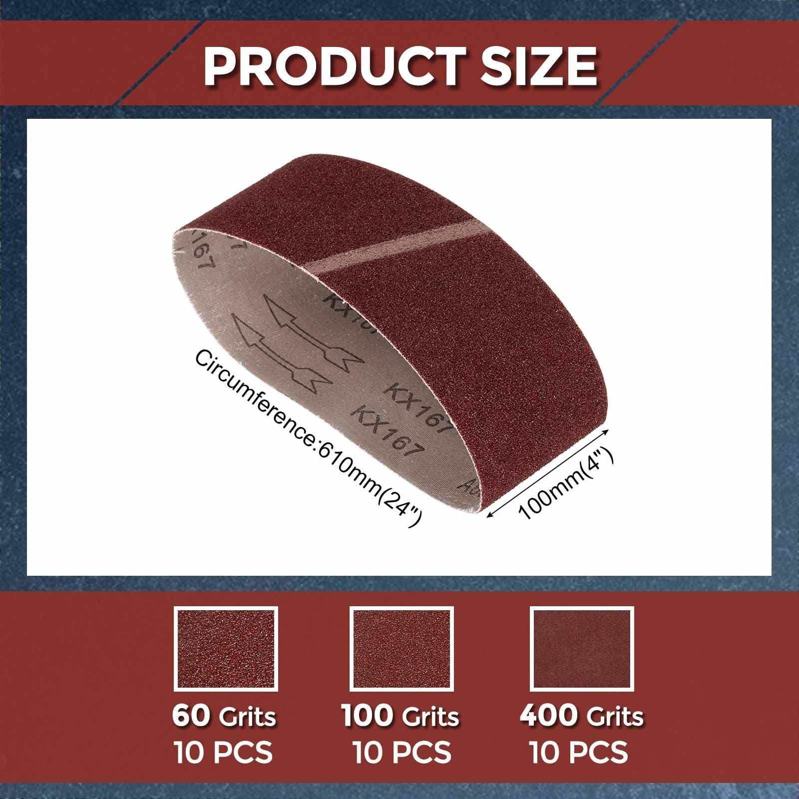 Kozelo 10本 ベルトサンダー 替えベルト 203 mm x 483 80粒度 酸化アルミニウム サンディングベルト 交換用 木材 金属研磨 木工DIY 鉄工用