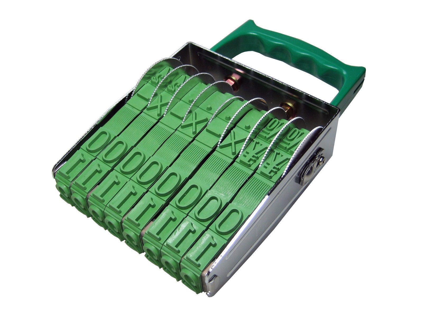 サンビー スタンプ 回転印 テクノタッチ 欧文8連 明朝体 特大号 TK B 08