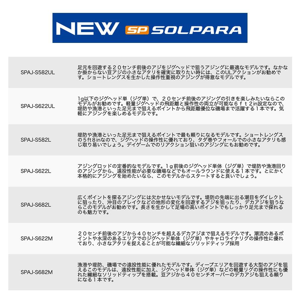 アジングロッド 24ソルパラ