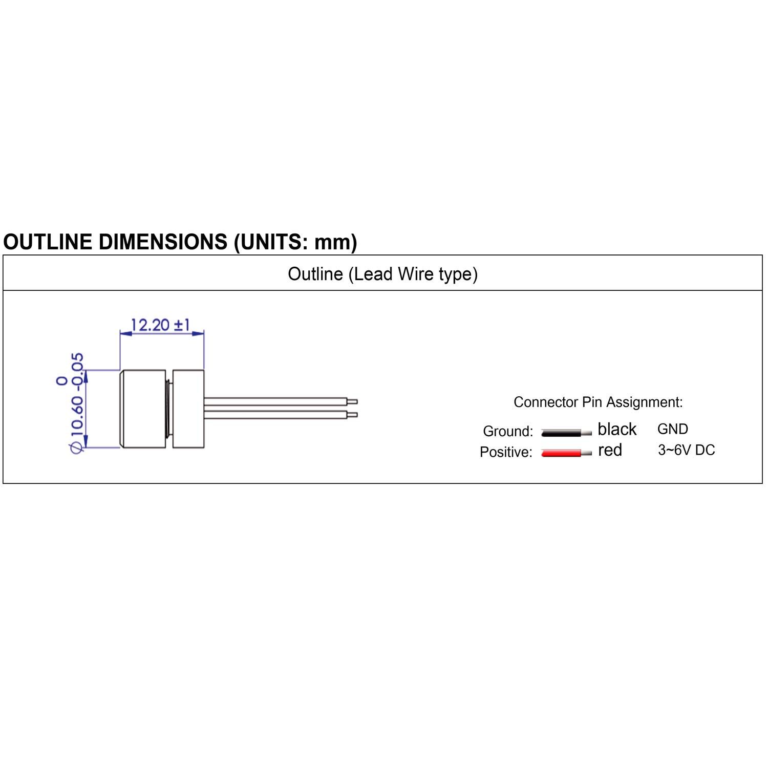 Quarton 微小光点赤色レーザーモジュール VLM 635 63 LPO 100 光点 0 03 mm フォーカス 10 cm 波長 nm クラス1