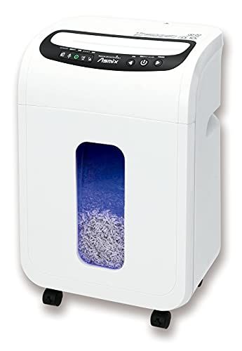 アスカ 細密シュレッダー S 66 M 業務用 家庭用 マイクロカット 細断枚数 連続使用10分 ホッチキス対応 オートリバース オートクリーニング機能 ダストボックス20 L A 4 ホワイト