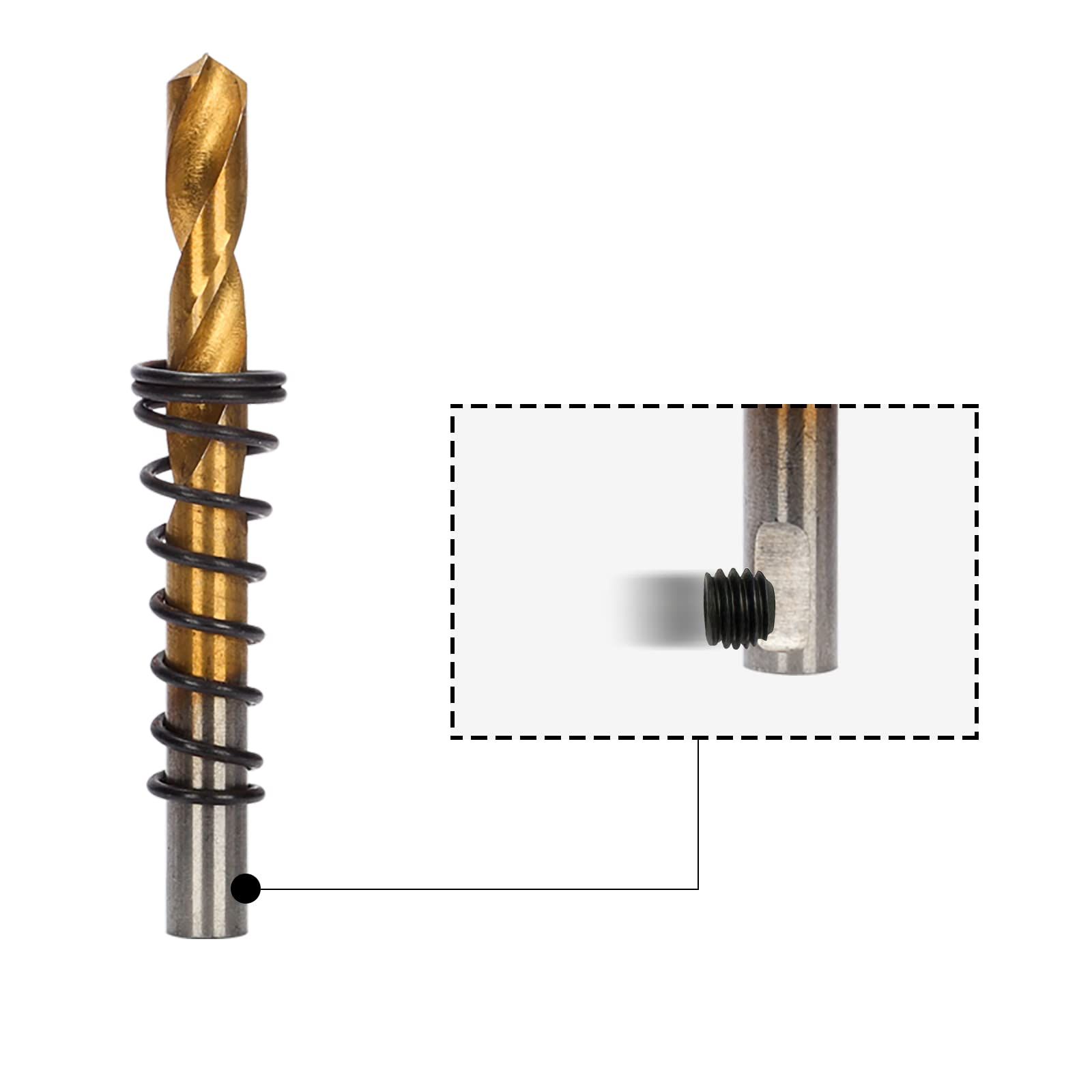 Mollom 10点セット 16~53 mm TCTカーバイドホールソーキット ハードメタル用 10点ホールカッター 5点追加パイロットドリルビット 3点ヘックスキー ステンレス鋼 鉄 アルミニウム 合金 金属用