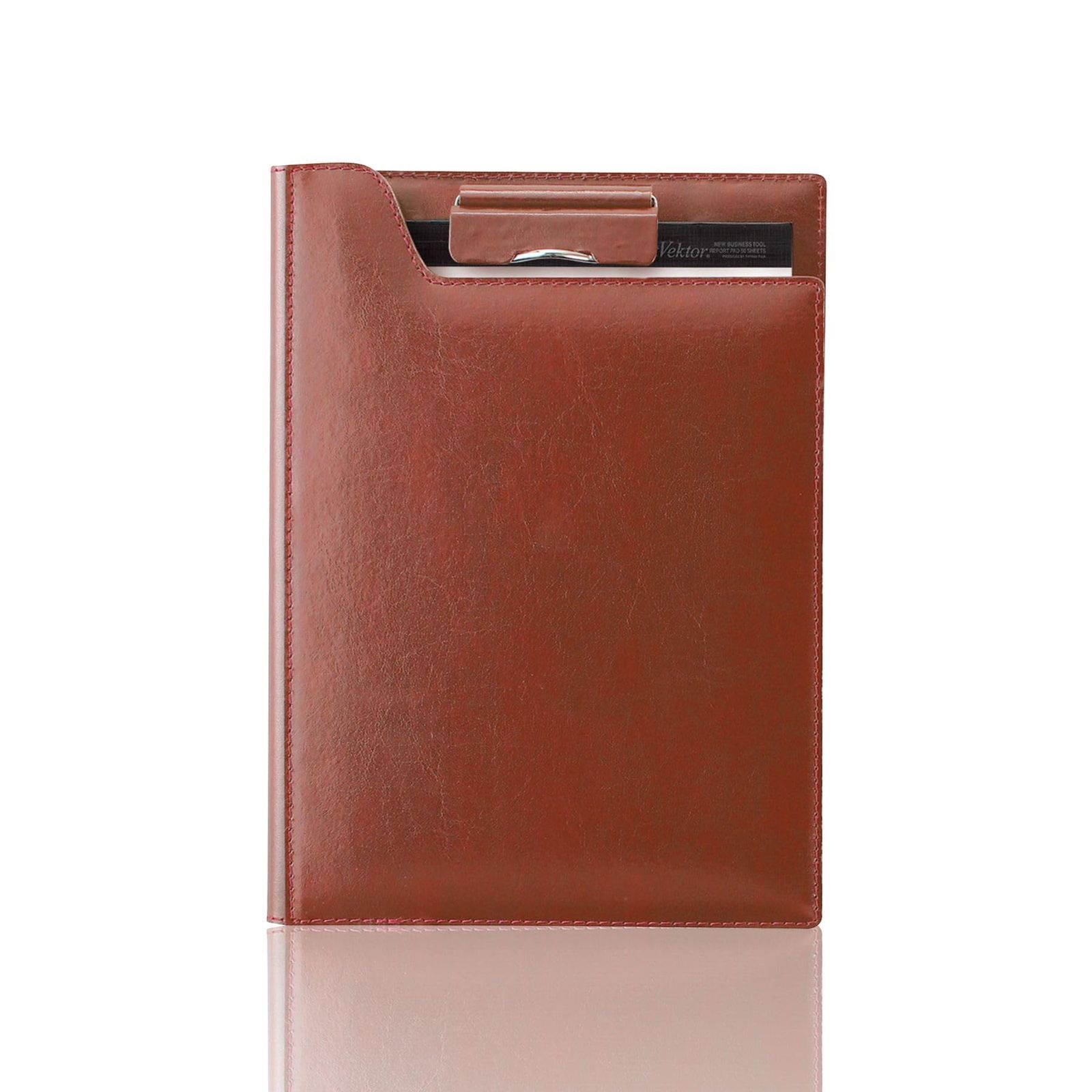 レイメイ藤井 クリップファイル zeitVektor A 5 革製 ブラウン ZVF 605 C