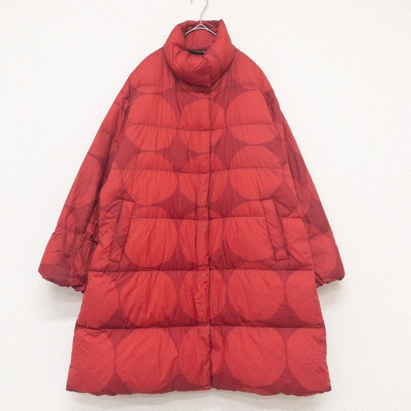 ◎UNIQLO by marimekko ユニクロバイマリメッコ ダウンコート 総柄 
