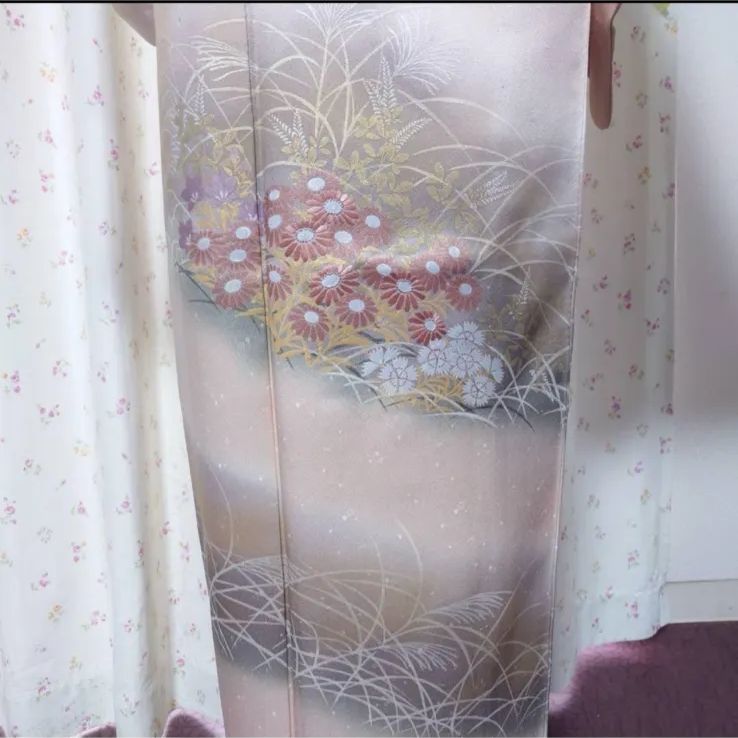 フ9991 未使用近い 美品 袷 正絹 友禅 訪問着フルセット - メルカリ