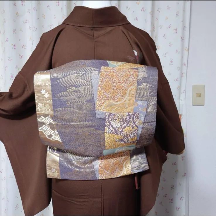 フ9994 未使用近い 美品 袷 正絹 友禅 訪問着 フルセット - メルカリ