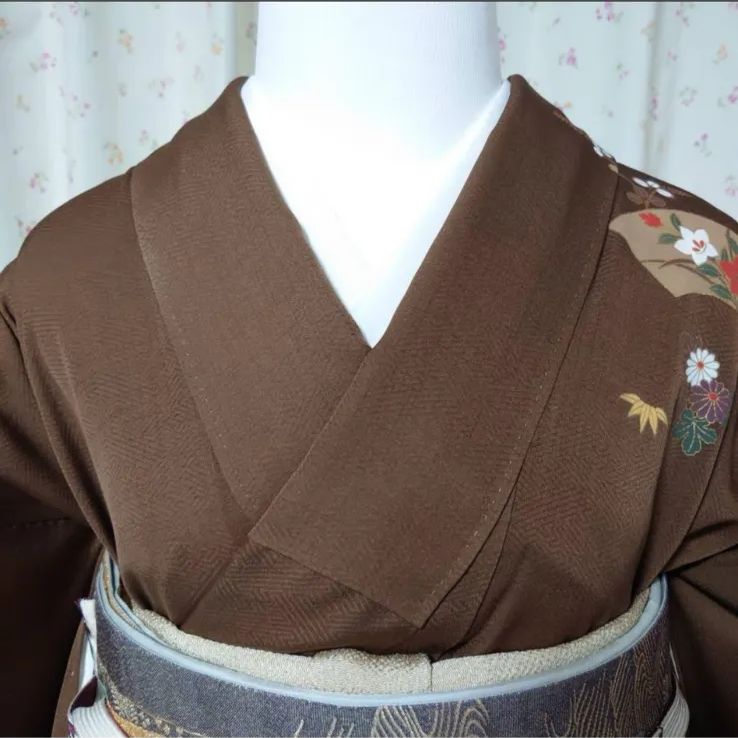 フ9994 未使用近い 美品 袷 正絹 友禅 訪問着 フルセット - メルカリ