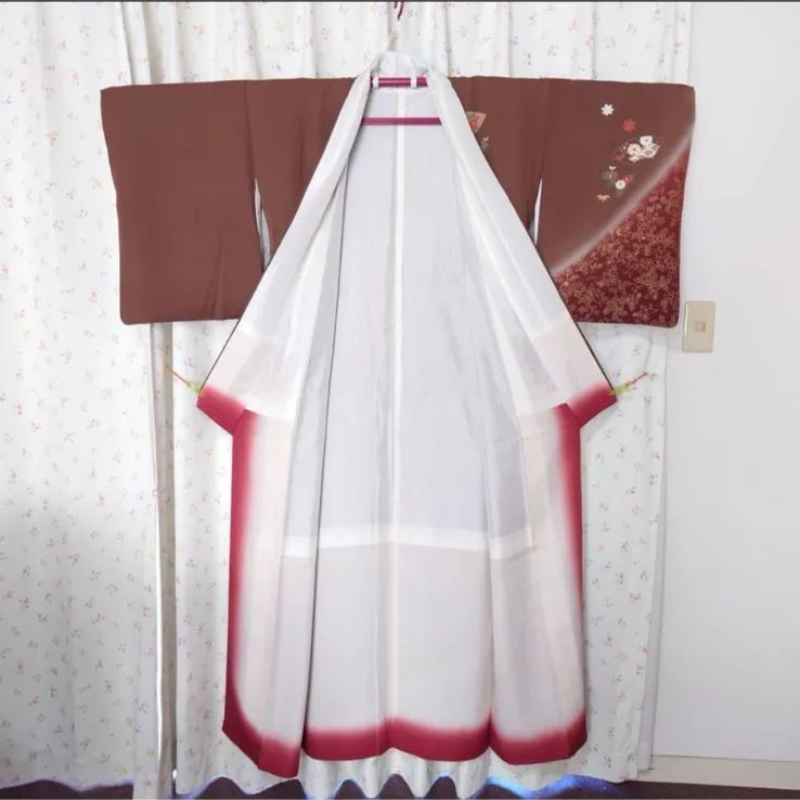 フ9994 未使用近い 美品 袷 正絹 友禅 訪問着 フルセット - メルカリ