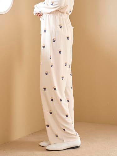 gelato pique ジェラート ピケ モチーフ3柄ワッフルロングパンツ レディース 5 c 9183 a 6