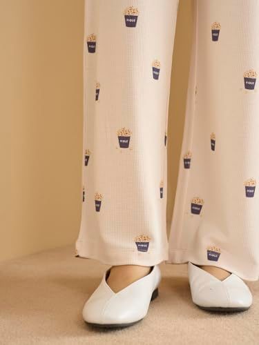 gelato pique ジェラート ピケ モチーフ3柄ワッフルロングパンツ レディース 5 c 9183 a 6