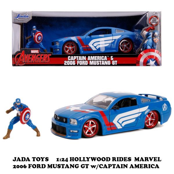 1 24 MARVEL CAPTAIN AMERICA 2006 FORD MUSTANG GT キャプテンアメリカ ミニカー