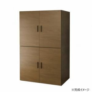 日本製組立家具 CO TS 布団収納タンス ブラウン 2梱包 2254932