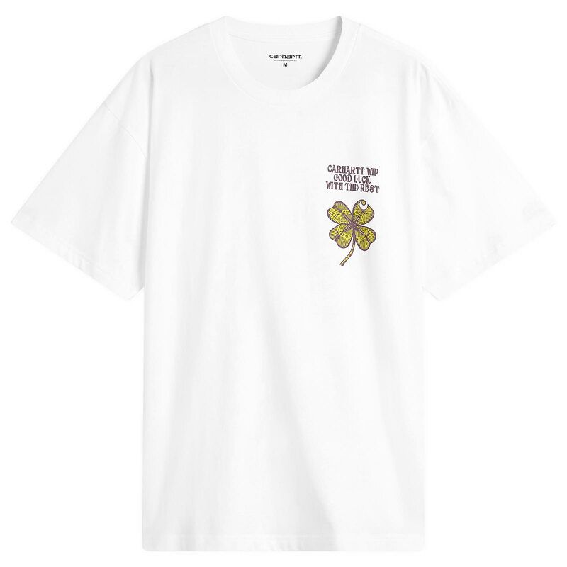 カーハート メンズ トップス Tシャツ Carhartt WIP Clover TShirt White ホワイト