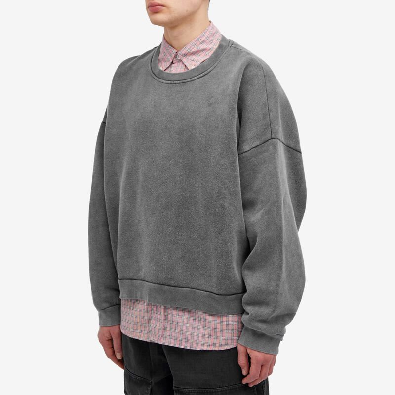 アクネ ストゥディオズ メンズ アウター パーカー・スウェット ヴィンテージ Acne Studios Fester Vintage Crew Sweat Faded Black ブラック