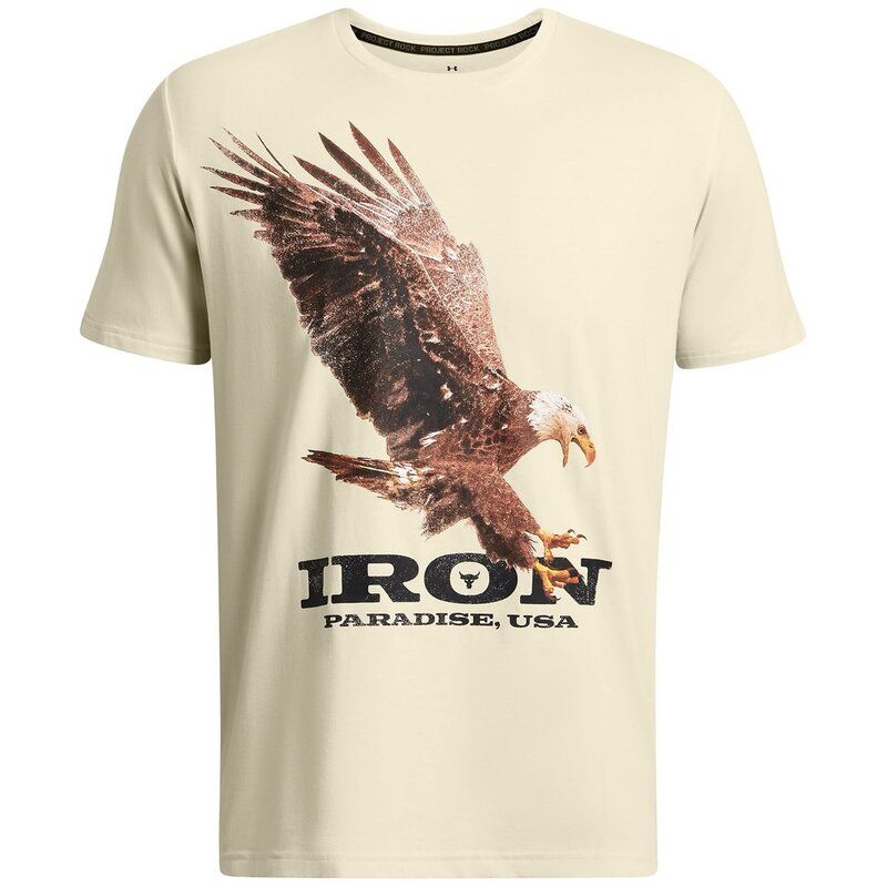 アンダーアーマー メンズ トップス Tシャツ グラフィック Under Armour Armour Ua Pjt Rck Eagle Graphic Ss TShirt Mens Brown ブラウン