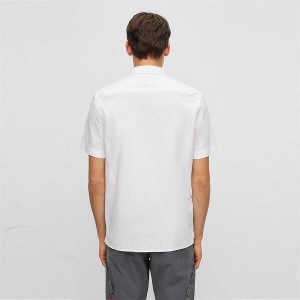 フューゴ メンズ トップス シャツ Hugo Ebor 10243670 01 Open White 199 ホワイト