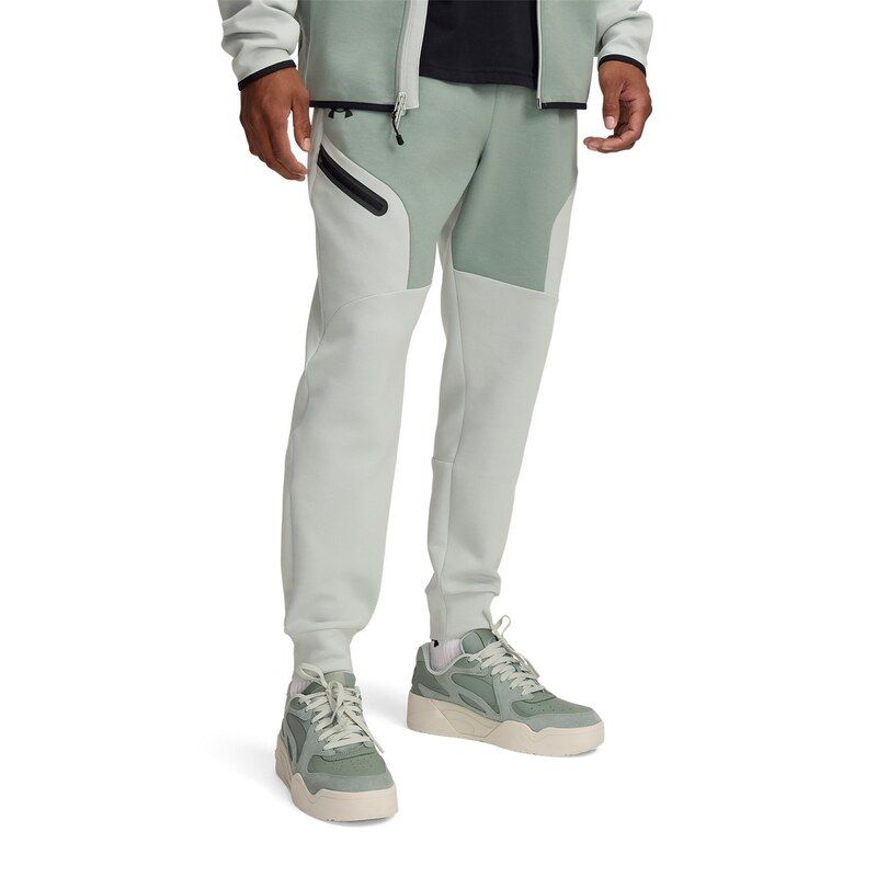 アンダーアーマー公式 アンダーアーマー メンズ ボトムス カジュアルパンツ ジョガーパンツ Under Armour Armour Ua Unstoppable Flc Jgr Eu Joggers Mens GreenBlack ブラック UAインサレーテッド パンツ（トレーニング&frasl;MEN）