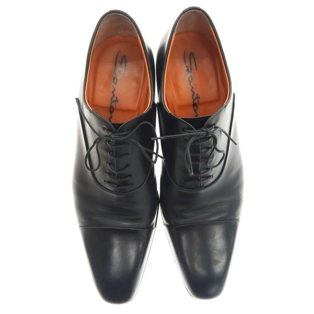 中古】サントーニ Santoni ストレートチップ ドレスシューズ ブラック