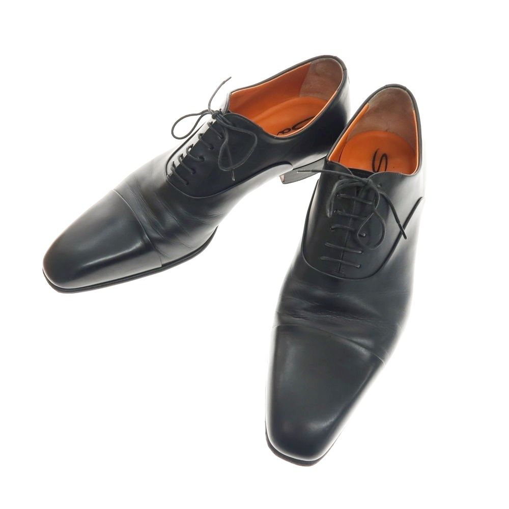 【中古】サントーニ Santoni ストレートチップ ドレスシューズ ブラック【サイズ8】【メンズ】 16,011円