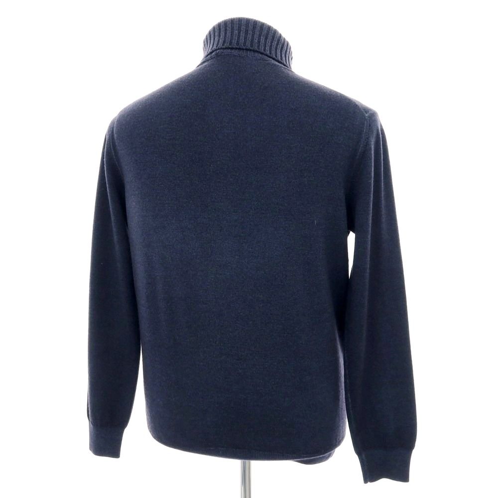 Cruciani カシミヤ タートルネックセーター ネイビー 48 クルチアーニ 中古】クルチアーニ CRUCIANI ウール タートルネックニット ネイビー
