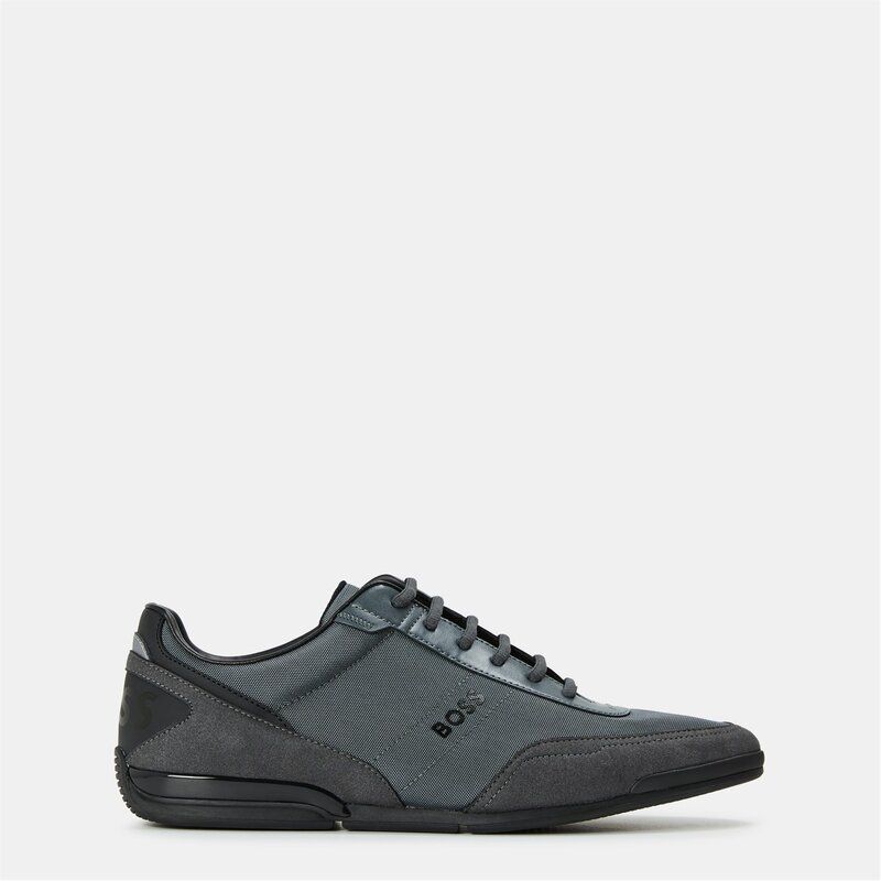 ボス メンズ シューズ スニーカー Boss Saturn LowTop Trainers GreyBlack 030 ブラック