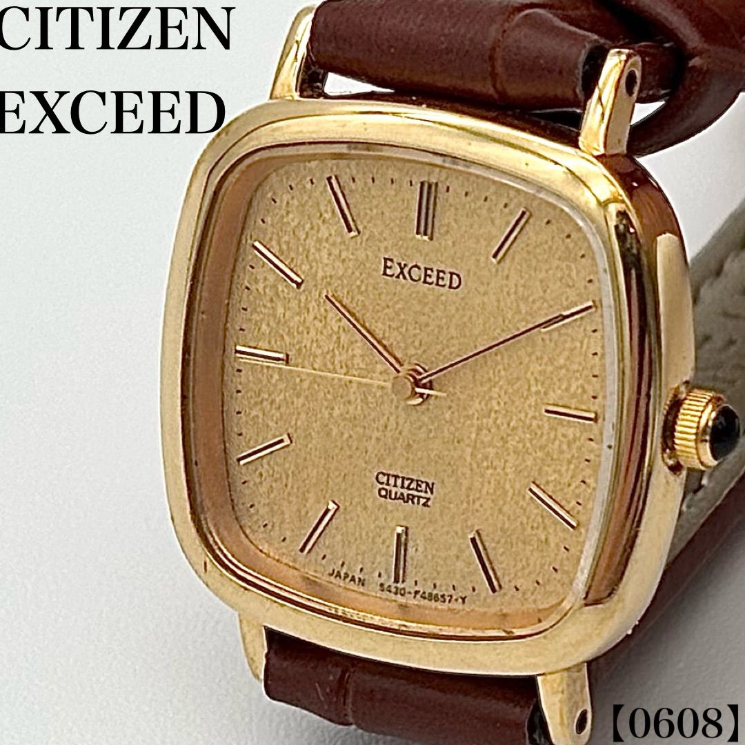 CITIZEN EXCEED ヴィンテージ レザー 稼働 1989年製ヴィンテージ CITIZEN EXCEED ヴィンテージ レザー 稼働 1989年製ヴィンテージ