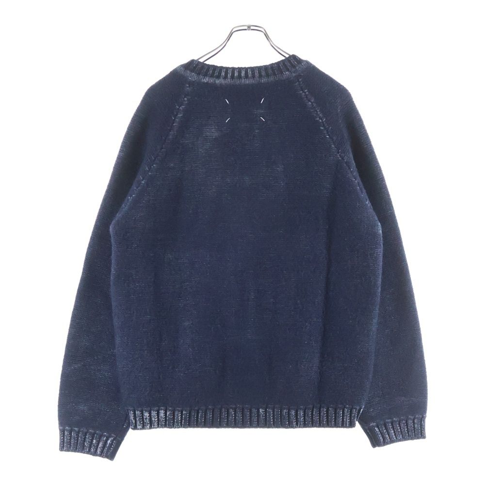 Maison Margiela メゾンマルジェラ 22SS V Neck Heavy Knit Sweater パッチワーク Vネック ヘビーニットセーター ネイビー S50GP0267 S17996 Maison Margiela (メゾンマルジェラ) 22SS V Neck Heavy Knit Sweater