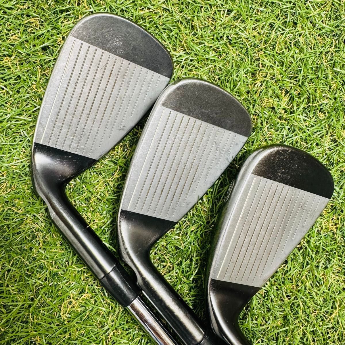 良品】初心者推奨 ピン G710 黒ドット メンズアイアンセット 7本 S