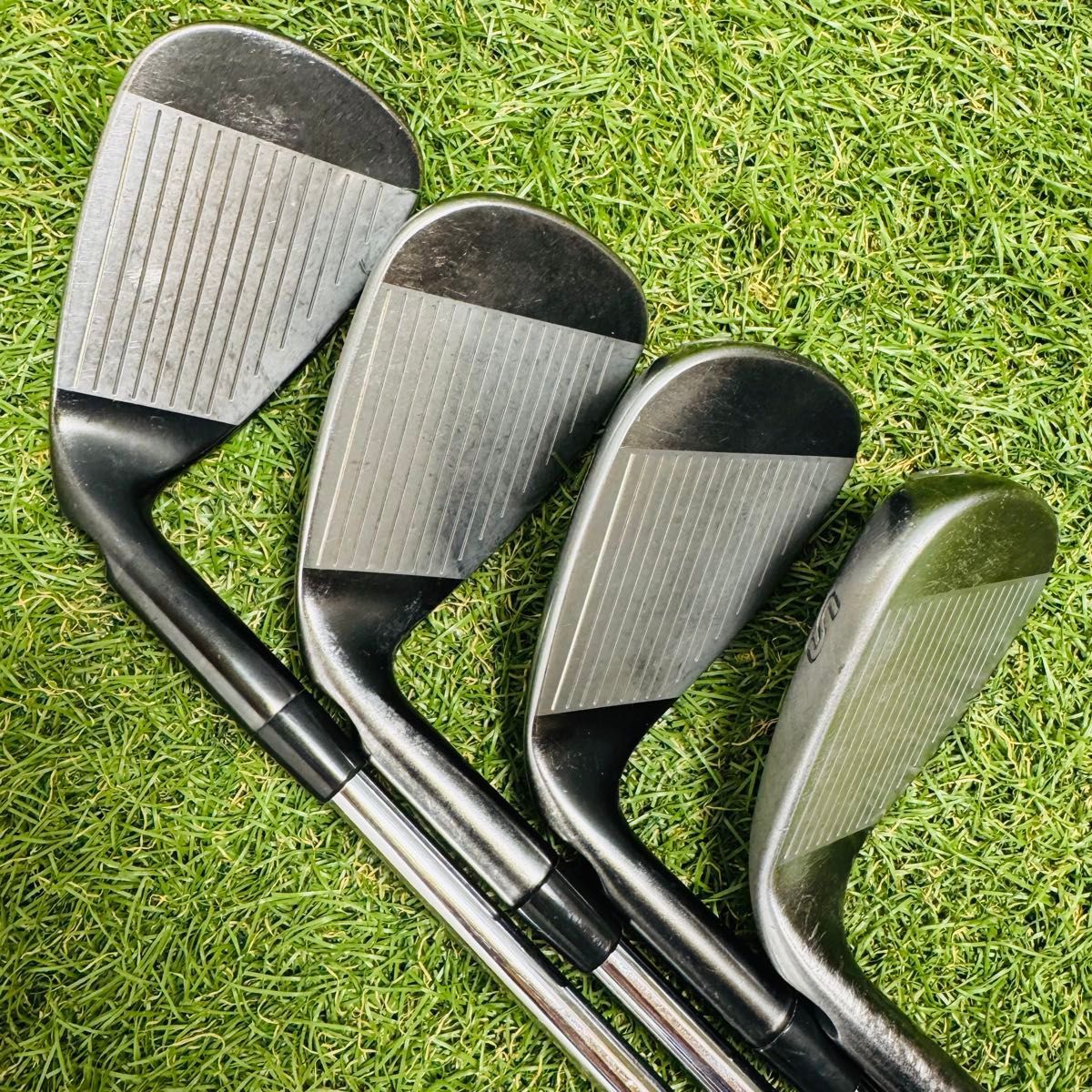 良品】初心者推奨 ピン G710 黒ドット メンズアイアンセット 7本 S
