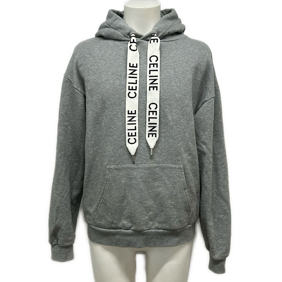 CELINE(セリーヌ) パーカー サイズM メンズ - 2Y468052H グレー 長袖
