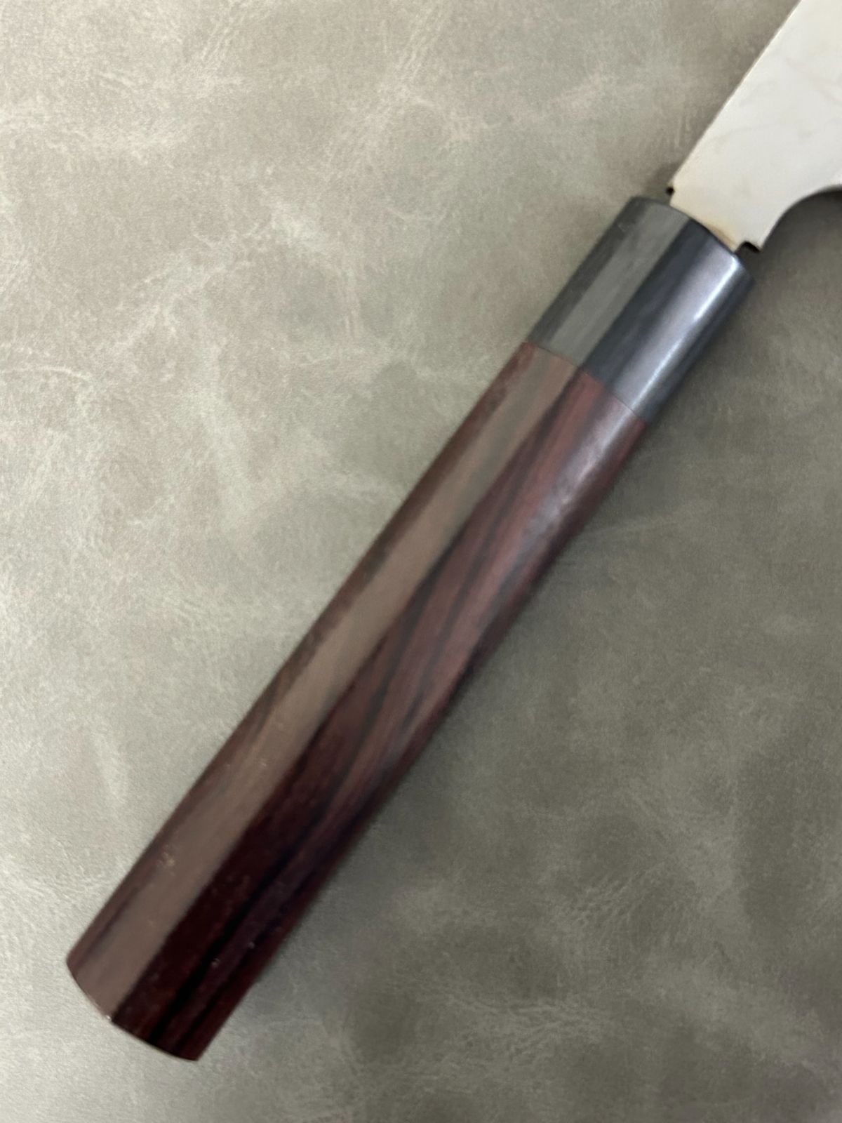訳あり 柳刃包丁 包丁 300 mm 安来鋼白紙2号 ダマスカス 紫檀シノギ柄 68