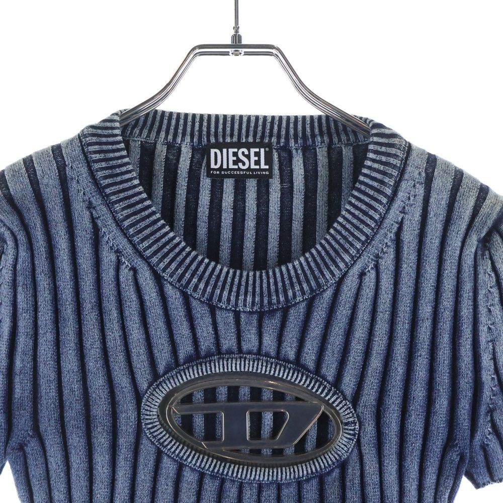 DIESEL (ディーゼル) 23SS M-ANAHEIM メタルロゴプレート ショート