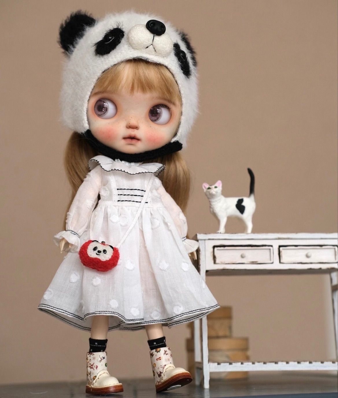 ブライス 人形 お洋服 アウトフィット 海外作家製 パンダ 点数が多い ブライス お洋服 アウトフィット 海外作家製 パンダパンダ 1/6Doll