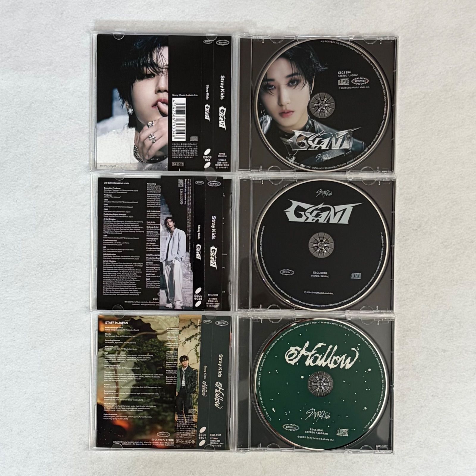 Straykids スキズ 【Hollow 】通常盤 、【GIANT 】FC限定 ハン盤
