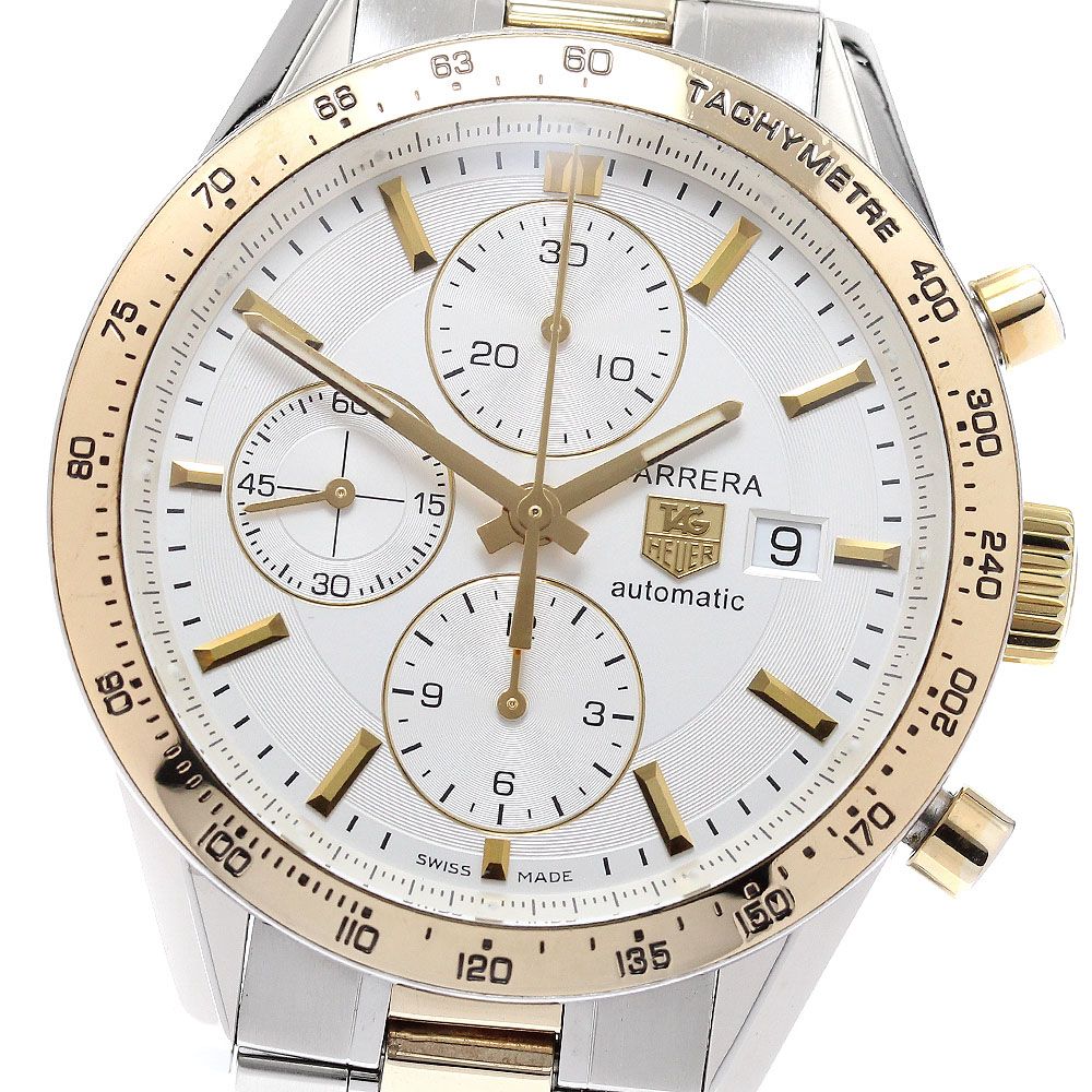 ベルト訳あり タグホイヤー TAG HEUER CV2050-1 カレラ クロノグラフ デイト 自動巻き メンズ _937466