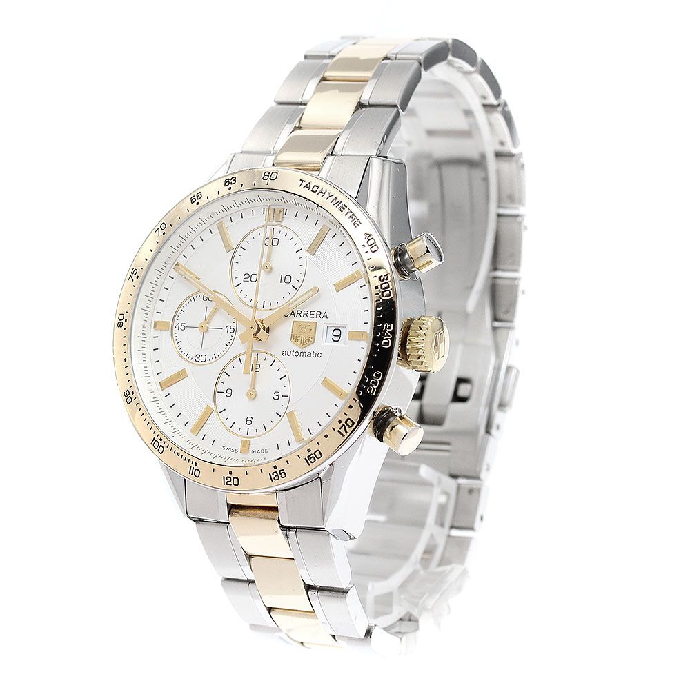  ベルト訳あり タグホイヤー TAG HEUER CV2050-1 カレラ クロノグラフ デイト 自動巻き メンズ _937466 男性向け 自動巻き時計 腕時計(アナログ)