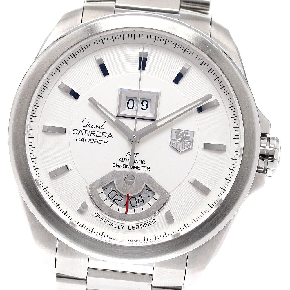 タグホイヤー TAG HEUER WAV5112.BA0901 グランドカレラ キャリバー8 デイト GMT 自動巻き メンズ 箱 保証書付き_942888