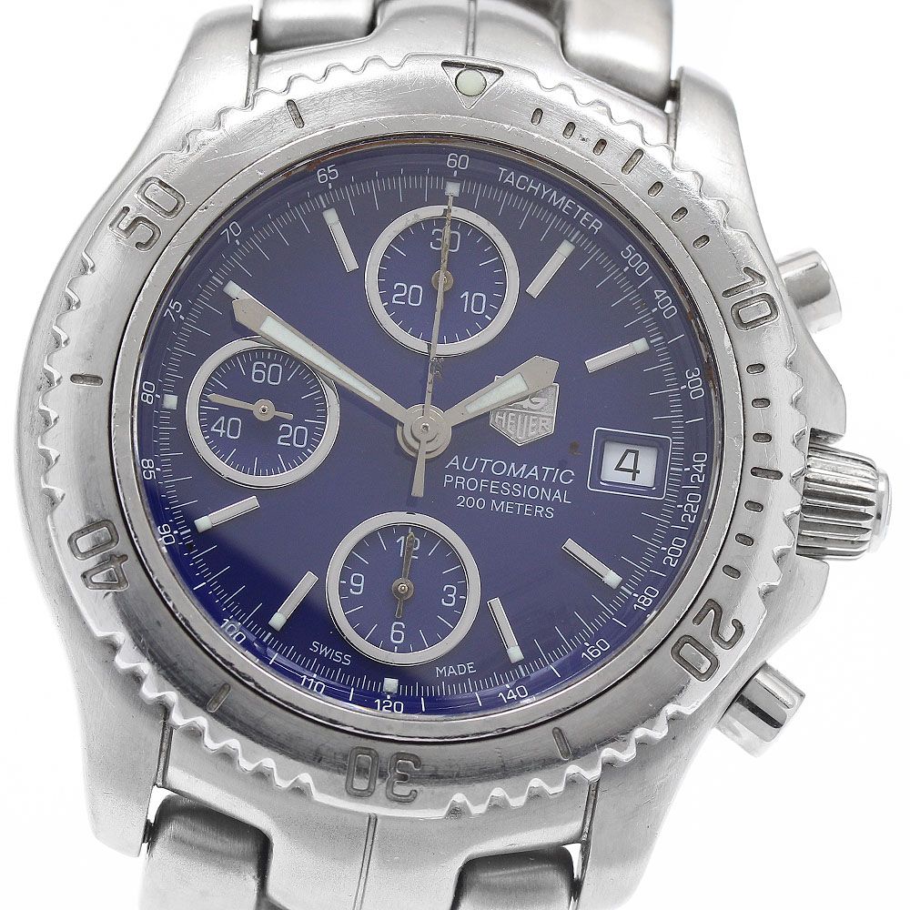 タグホイヤー TAG HEUER CT2110 リンク デイト クロノグラフ 自動巻き メンズ _934444