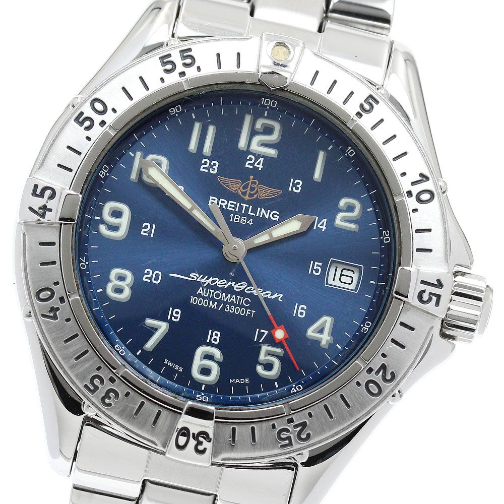 ブライトリング BREITLING A17040 スーパーオーシャン デイト 自動巻き メンズ 保証書付き_939709